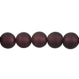 *1102-1235-09 - Bille de Verre Rond 18MM Violet Givré avec Feuille d'Argent Corde de 10pcs *1102-1235-09,Billes,Verre,Givré,Bille,Verre,Verre,18MM,Rond,Rond,Pourpre,Givré,Centre Métallisé,Chine,Corde de 10pcs,montreal, quebec, canada, beads, wholesale