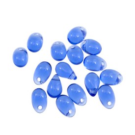 1102-4710-21 - Bille de Verre Gouttelette 4X6MM Saphire 200pcs République Tcheque 1102-4710-21,Billes,Verre,Gouttelettes,Bille,Verre,Verre,4X6MM,Goutte,Goutellette,Bleu,Saphire,République Tcheque,200pcs,montreal, quebec, canada, beads, wholesale