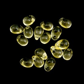 1102-4710-39 - Bille de Verre Goutellette 4X6MM Citrine 200pcs République Tcheque 1102-4710-39,Liquidation,Billes,Verre,Gouttelettes,Bille,Verre,4X6MM,Goutte,Goutellette,Jaune,Citrine,République Tcheque,200pcs,montreal, quebec, canada, beads, wholesale