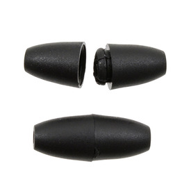 1108-0300-07 - Plastique Fermoir sécuritaire Oval Noir 8x19mm Idéal pour bijoux avec billes de dentition 5pcs 1108-0300-07,Billes,De dentition,Fermoir,Plastique,Safe clasp,For teething jewelry,Oval,8X19MM,Noir,Noir,Plastique,5pcs,Chine,Ideal for chew beads jewelry,montreal, quebec, canada, beads, wholesale