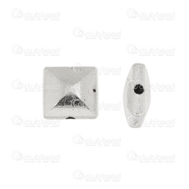 1111-5200-005 - Bille de Métal Séparateur Carré Avec facettes arrondies 8x8mm Nickel 40pcs 1111-5200-005,Accessoires de finition,Séparateurs,Billes,Bille,Spacer,Métal,Métal,8X8MM,Carré,Carré,With Rounded Facets,Nickel,Chine,40pcs,montreal, quebec, canada, beads, wholesale