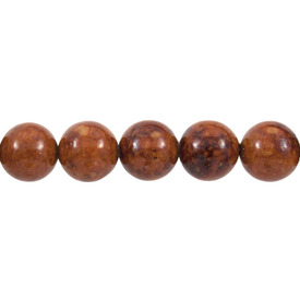 1112-0023-07 - Semi-precious Stone Bead Fossil Round 10MM Topaz 16'' String China 1112-0023-07,Beads,10mm,Bead,Fossil,Natural,Semi-precious Stone,10mm,Round,Round,Topaz,China,16'' String,montreal, quebec, canada, beads, wholesale