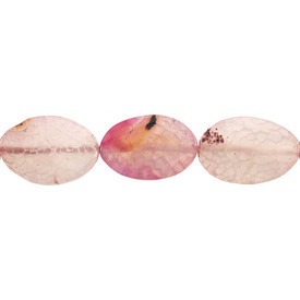 *1112-8411 - Semi-precious Stone Bead Oval Flat 21X28MM Tainted Agate Cracked Violet 16'' String *1112-8411,Beads,Bead,Semi-precious Stone,21X28MM,Oval,Flat,Violet,Cracked,China,16'' String,Tainted Agate,montreal, quebec, canada, beads, wholesale