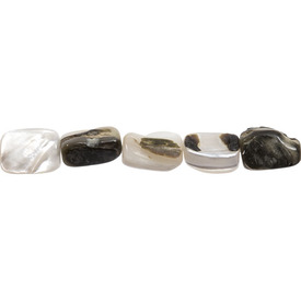 A-1114-1005 - Bille de Coquillage Noir de Mer Grain 10X14MM Corde de 16 Pouces A-1114-1005,Billes,Coquillage,Noir de mer,Bille,Naturel,Coquillage Noir de Mer,10X14MM,Forme complexe,Grain,Chine,Corde de 16 Pouces,montreal, quebec, canada, beads, wholesale