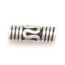 *1753-1829 - Bille Argent de Bali Tube de Fantaisie 3X10MM 15pcs Indes *1753-1829,Argent de Bali,Billes,Bille,Métal,Argent de Bali,3X10MM,Cylindre,Tube,Fantaisie,Indes,15pcs,montreal, quebec, canada, beads, wholesale