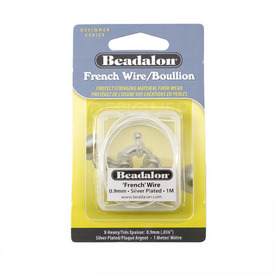 JFFW0.9S-01M - Beadalon Cannetille Métal 0.9mm Argent 1m JFFW0.9S-01M,Accessoires de finition,Cannetille,Métal,Fil Français,0.9mm,Argent,1m,Chine,Beadalon,French Wire,montreal, quebec, canada, beads, wholesale